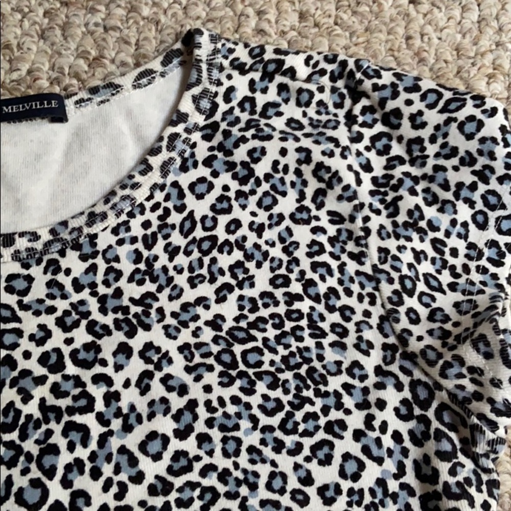 Brandy Melville leopard print zelly crop top - Picture 4 of 4